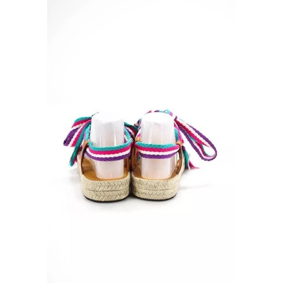 NEW Isabel Marant Women Malay Espadrille Sandals Flatform EU 39 US 9 Pink Purple - Picture 3 of 6